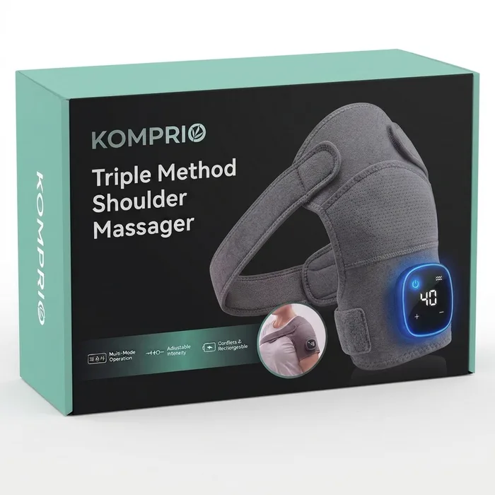 Komprio Shoulder Massager and box